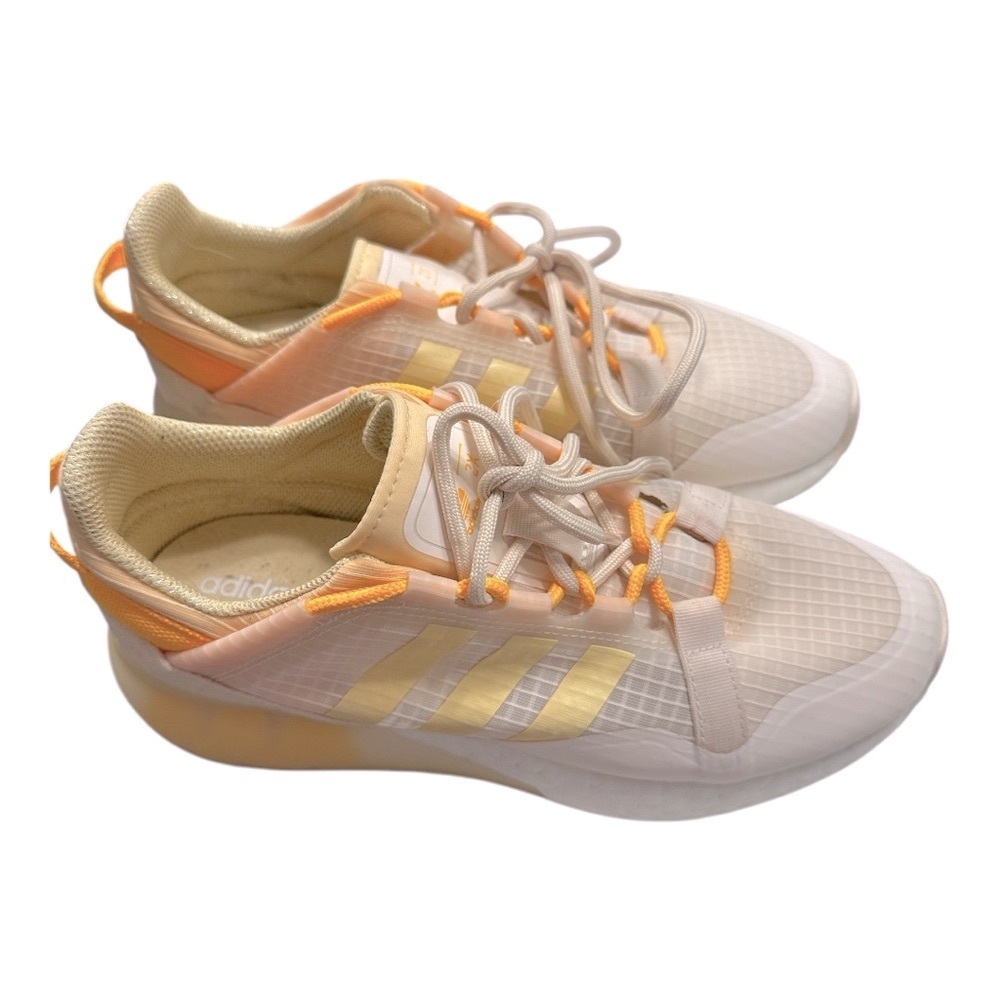 Adidas ZX 2K BOOST PURE SHOES Beige and Yellow Sneakers size 7.5